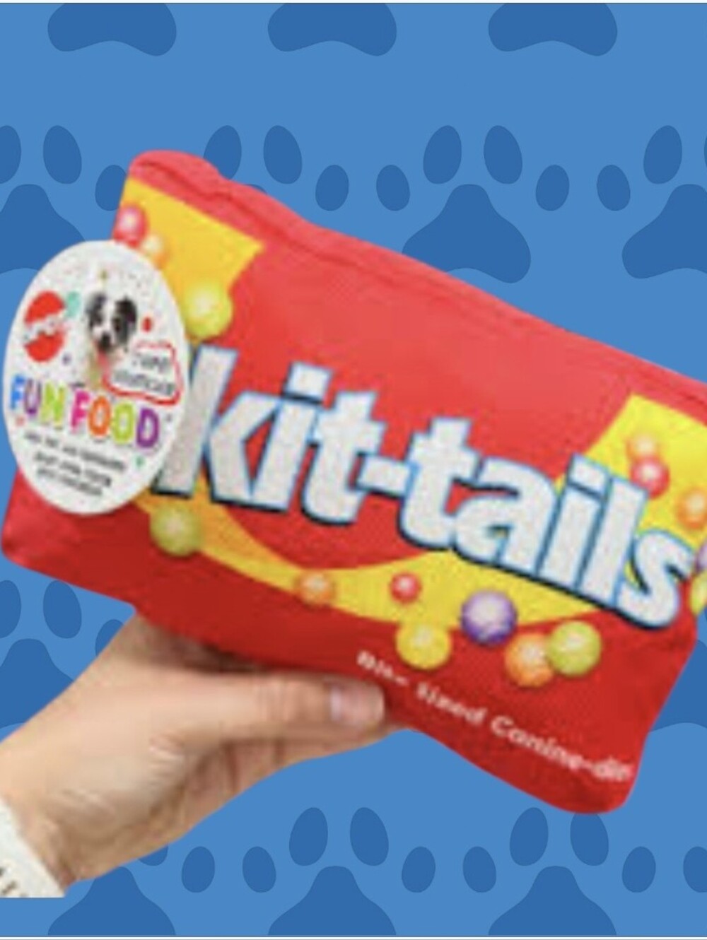 Kit-tails Plush Dog Toy - Red